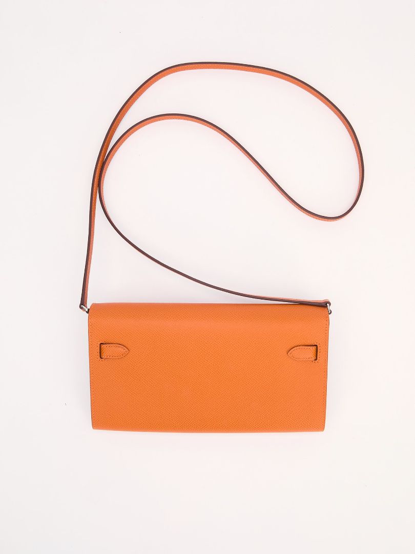 Kelly To Go Orange Veau Epsom With PHW 2024 W Stamp
