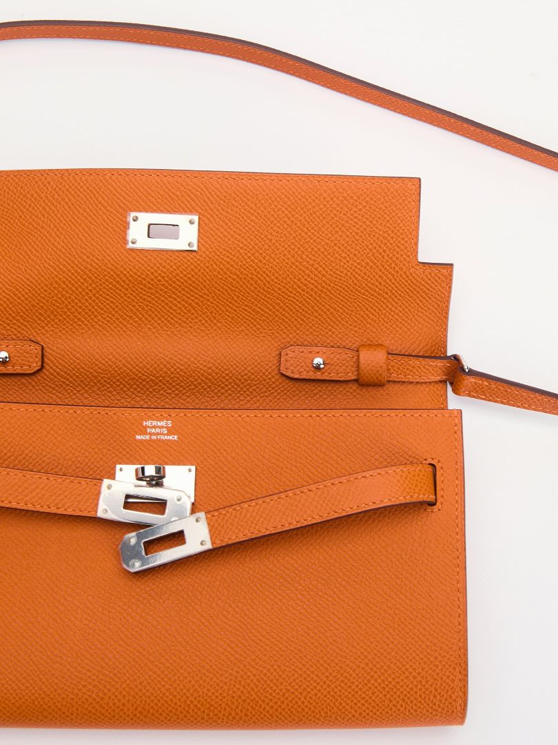 Kelly To Go Orange Veau Epsom With PHW 2024 W Stamp