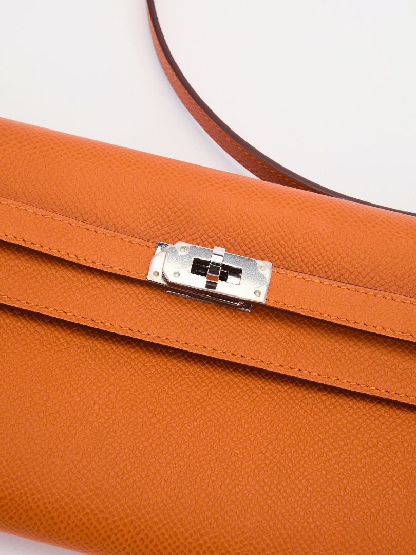 Kelly To Go Orange Veau Epsom With PHW 2024 W Stamp