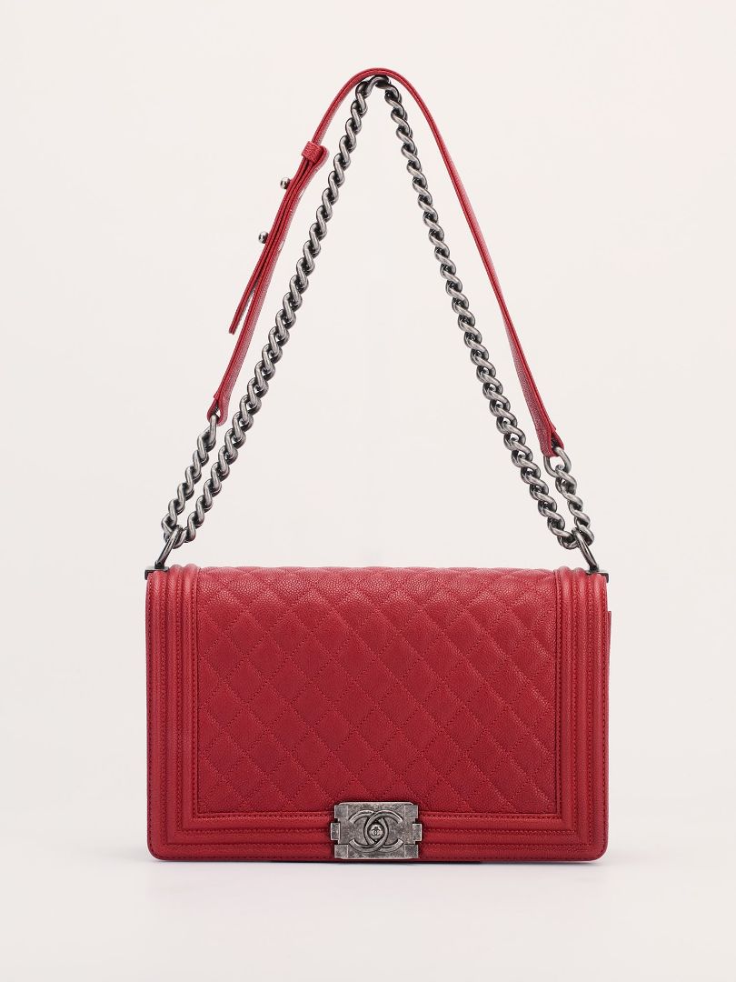 Red Caviar Boy Bag With RHW