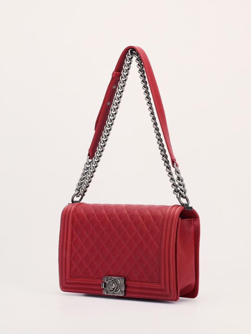 Red Caviar Boy Bag With RHW