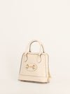 Ivory Small 1955 Horsebit Top Handle Bag With GHW