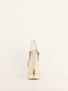 Ivory Small 1955 Horsebit Top Handle Bag With GHW