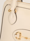 Ivory Small 1955 Horsebit Top Handle Bag With GHW