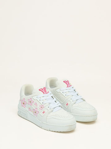 Ltd Edition White & Pink Takashi Murakami Cherry Blossom Trainers