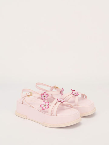 Ltd Edition Light Pink/Multi Takashi Murakami Maya Platform Sandals
