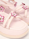 Ltd Edition Light Pink/Multi Takashi Murakami Maya Platform Sandals