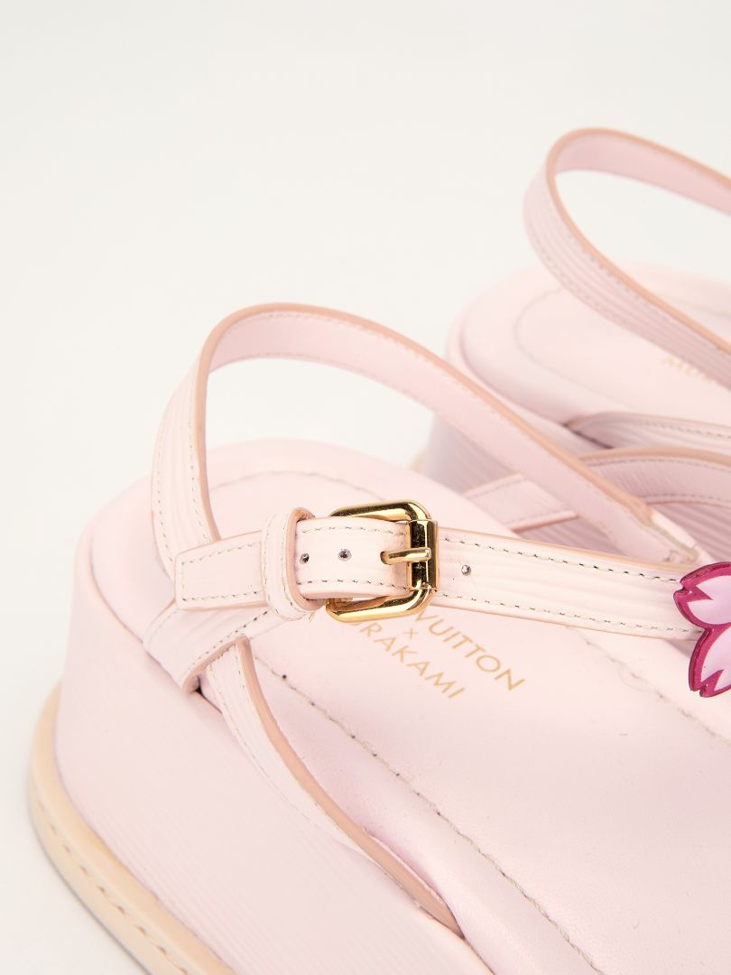Ltd Edition Light Pink/Multi Takashi Murakami Maya Platform Sandals
