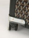 Black Bourget Trolley PM Suitcase With Black Leather Trim