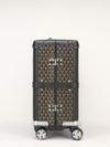 Black Bourget Trolley PM Suitcase With Black Leather Trim