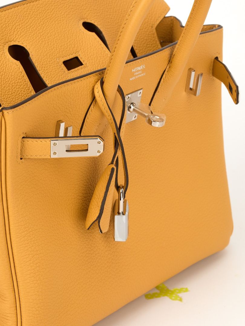Birkin 25 Paille Veau Togo With PHW 2025 K Stamp