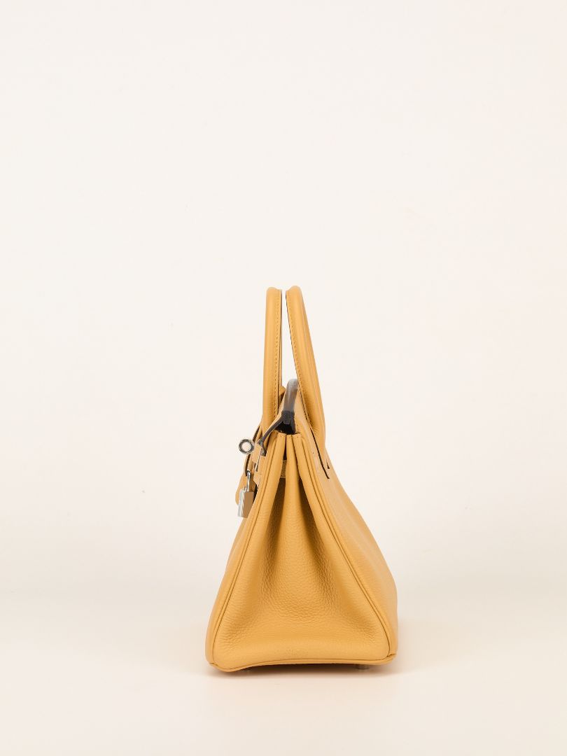 Birkin 25 Paille Veau Togo With PHW 2025 K Stamp