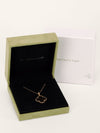 Rose Gold Magic Alhambra Grey Mother Of Pearl Long Necklace