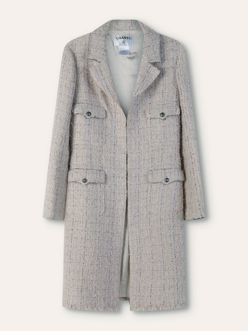 Pink & Silver Vintage Tweed Jacket