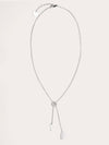 White Gold Small Model Kelly Clochette Necklace With Pavé Diamonds