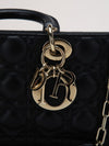 Black Medium Lady D-Joy Bag With GHW