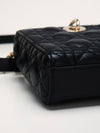 Black Medium Lady D-Joy Bag With GHW