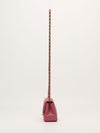 Pink Quilted Mini Square Bag With GHW