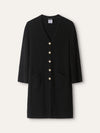 Black Cashmere Cardigan With GHW