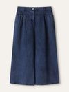 Washed Blue Drop Waist Palazzo Jeans 50