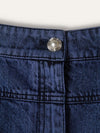Washed Blue Drop Waist Palazzo Jeans 50
