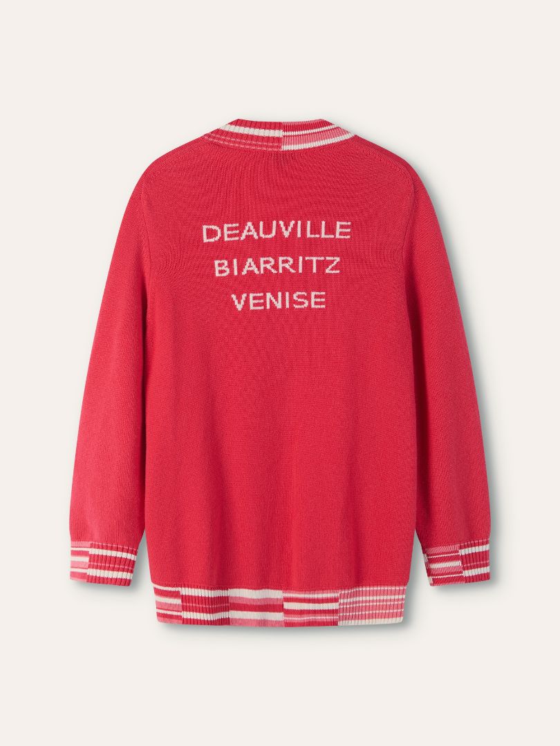 Pink Cashmere Biarritz Venise Cardigan