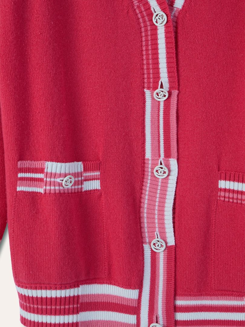 Pink Cashmere Biarritz Venise Cardigan