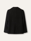 Black Boucle Tweed Blazer