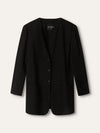 Black 21C Long Line Shimmer Tweed Jacket