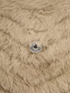 Medium Sidewalk Grey Niki Shearling Crossbody Bag With SHW