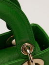 Vert Feuille Ostrich Mini Lady Dior Handbag With GHW