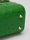 Vert Feuille Ostrich Mini Lady Dior Handbag With GHW