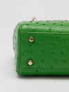 Vert Feuille Ostrich Mini Lady Dior Handbag With GHW