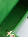 Vert Feuille Ostrich Mini Lady Dior Handbag With GHW