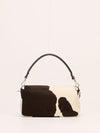 Medium Cowhide Baguette With Turquoise Stone & SHW