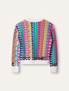 Cream Multicolour Cashmere 'Chanel' Jumper