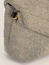 Light Azur Toy Loulou Matelassé Chevron Denim Bag With GHW