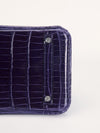 Birkin 30 Crocodile Porosus Shiny Bleu Encre With PHW 2020 D Stamp