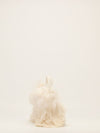 Cream Medium Ostrich Feather Baguette With GHW