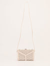 White Minaudière Trunk Crossbody Bag