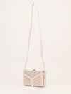 White Minaudière Trunk Crossbody Bag