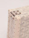 White Minaudière Trunk Crossbody Bag