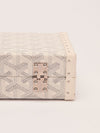 White Minaudière Trunk Crossbody Bag