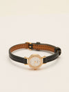 Gold Mini Faubourg Watch With Diamond-Set Bezel