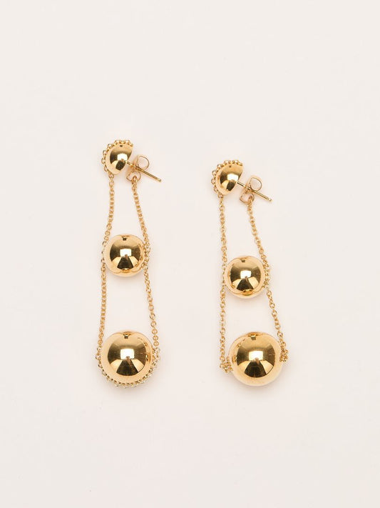 Gold Hardwear Triple Drop Earrings