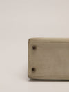Kelly 25 Gris Pearl Doblis Suede With PHW Vintage 2003 G Square Stamp