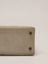 Kelly 25 Gris Pearl Doblis Suede With PHW Vintage 2003 G Square Stamp