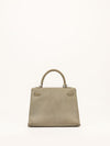 Kelly 25 Gris Pearl Doblis Suede With PHW Vintage 2003 G Square Stamp