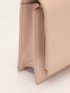 Medium Powder Pink Sunset Leather Shoulder Bag