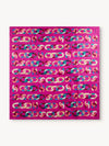 Pink & Multi Coco Mark Silk Scarf